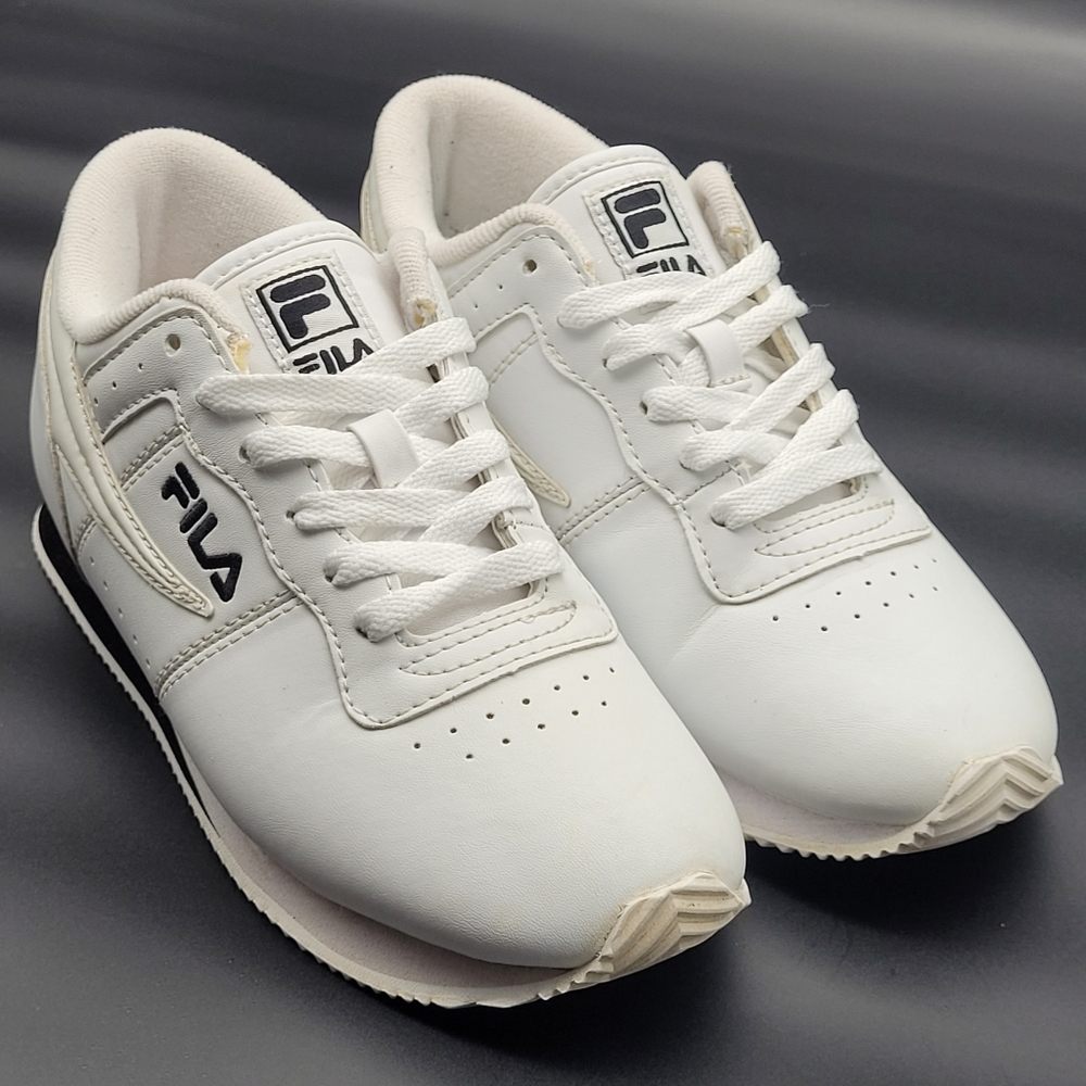 Fila Machu 5SC60508 White Eco-Leather Women's Sneakers - Size 7.5 US